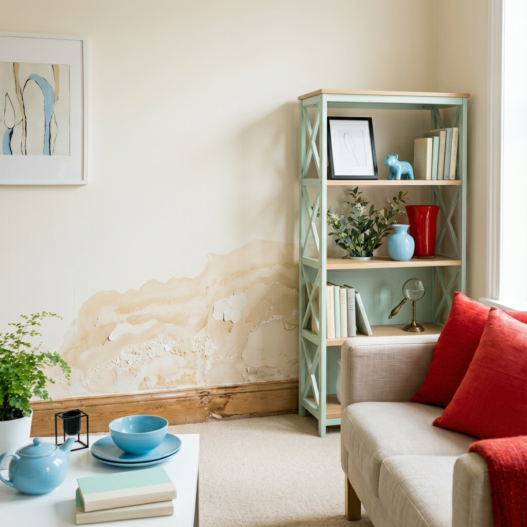 Daños por humedad en zócalo